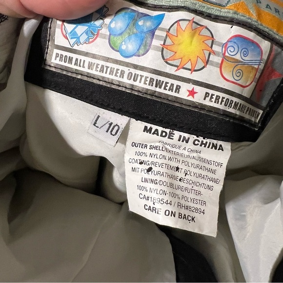 Women’s Snowboard Pants Black Size 10 - Picture 5 of 6